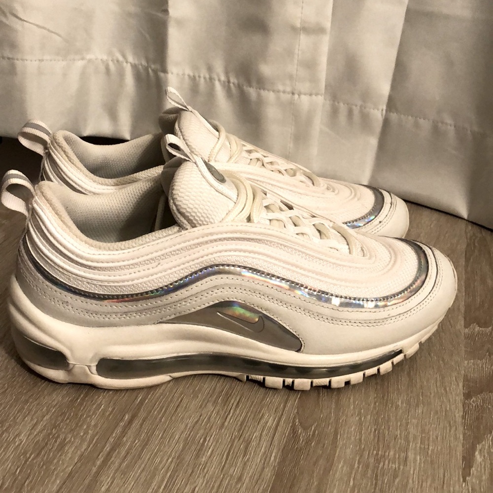 Womens Nike Air Max 97 iridescent white